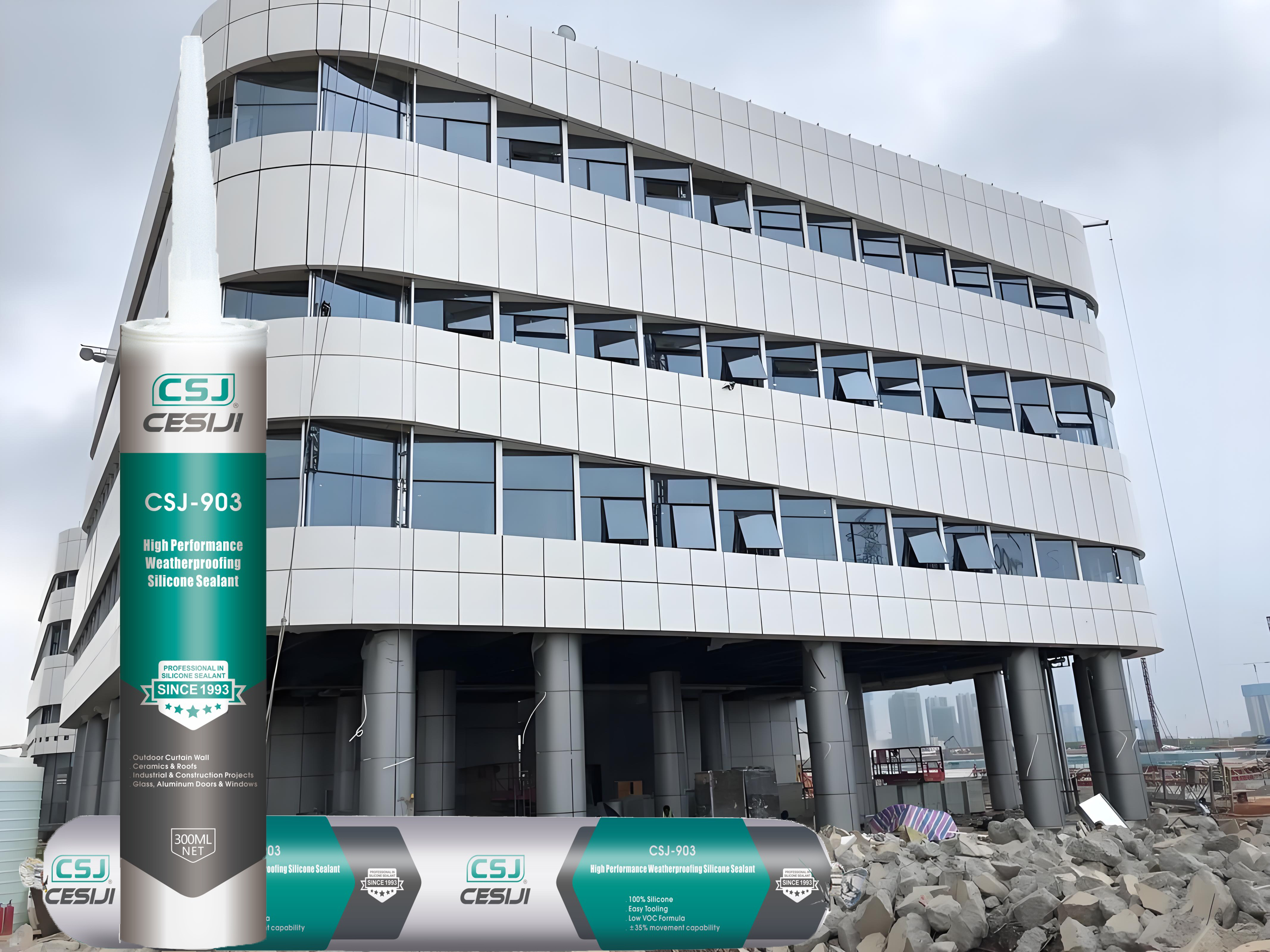 CSJ-903 Extreme Temp Weatherproofing Silicone Sealant -50C To 180C Flexible