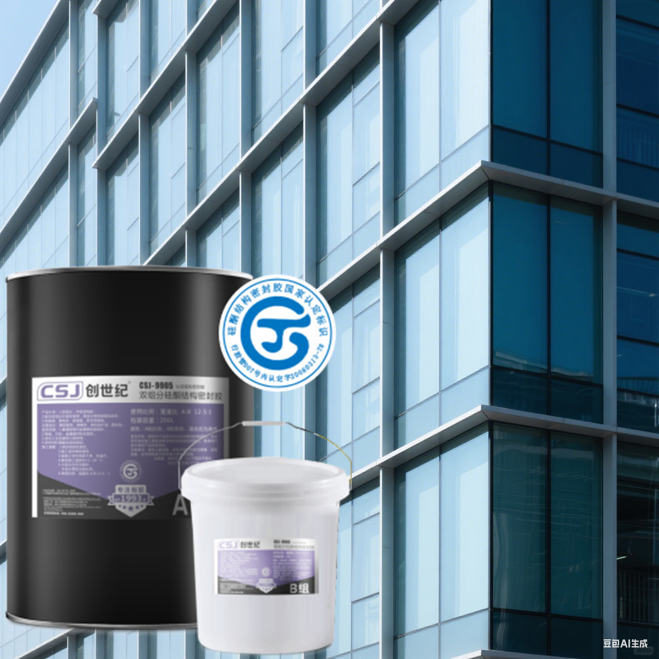 Structural Sealing Glazing Two Component Silicone Sealant For ...