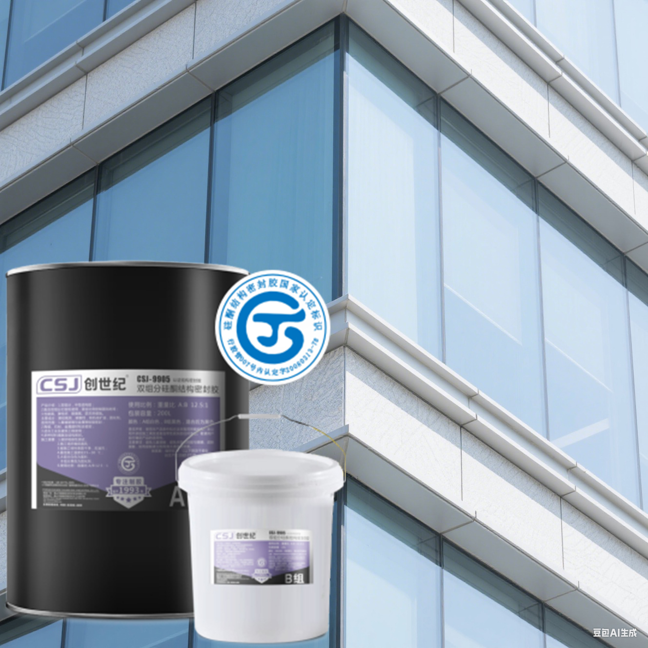 Two Component Structural Silicone Sealant Ozone Resistant For Metal ...