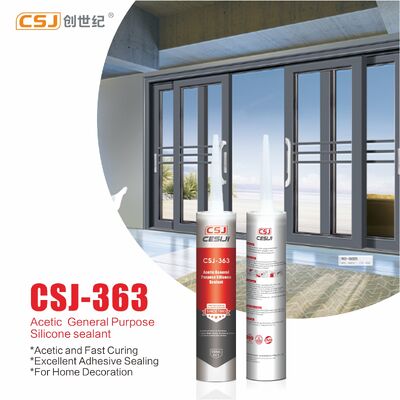 General Purpose Acetic Silicone Sealant Fast Curing For Glass Adhesion