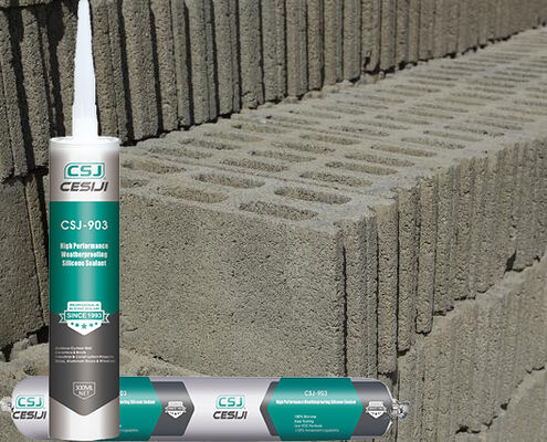 Roof / Curtain Wall Silicone Weatherproofing Sealant 90 Elastic Recovery Rate