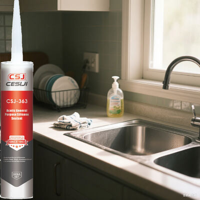 Acetic General Purpose Silicone Sealant 12 Month Shelf Life Adjustable Colors