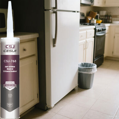 Grade 0 Mildew Resistant Silicone Sealant For Kitchen Bathroom Sanitary Sealing