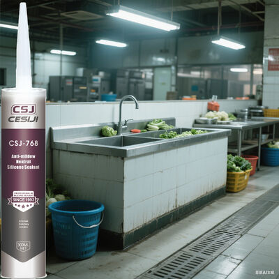Neutral Cure Mildew Resistant Silicone Sealant For Kitchen Bathroom Installation