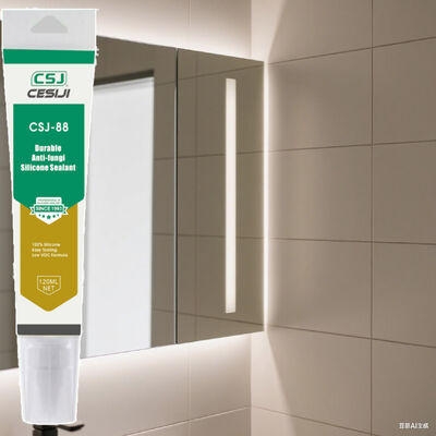 Neutral Anti Fungal Silicone Sealant Resists -30℃ To 250℃ UV Water For Damp Areas