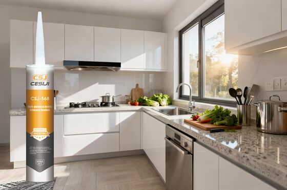 Flexible Acetic Silicone Sealant: 300ML High-Adhesion, Extreme Weatherproof Multi-Purpose for Long-Lasting Glass Bonding