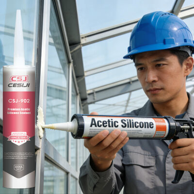 High-Speed Drying Acetic Silicone Sealant – Industrial Weatherproof for Aluminum Window Frames & Glazing