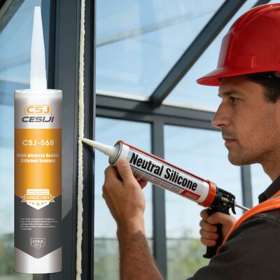Multi-Purpose Acetic Silicone Sealant with Superior Adhesion | Weatherproof for Long-Lasting Glass Sealing & Bonding