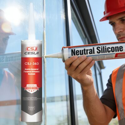 General-Purpose 300ml Acetic-Cure Silicone Sealant – For PVC & Steel Sealing and Bonding