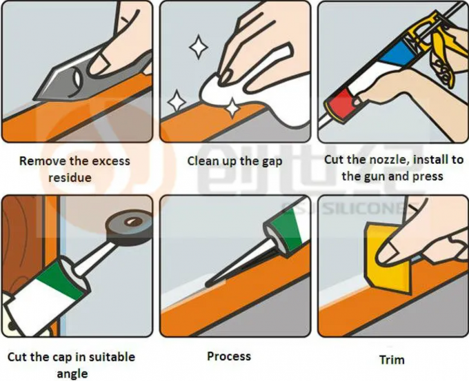 Neutral Curing Silicone Sealant Specially for Construction, In Door and ...